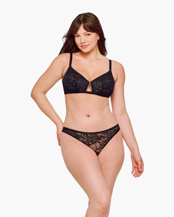 Schwarz Bralette - Crisanta Curvy Bralette