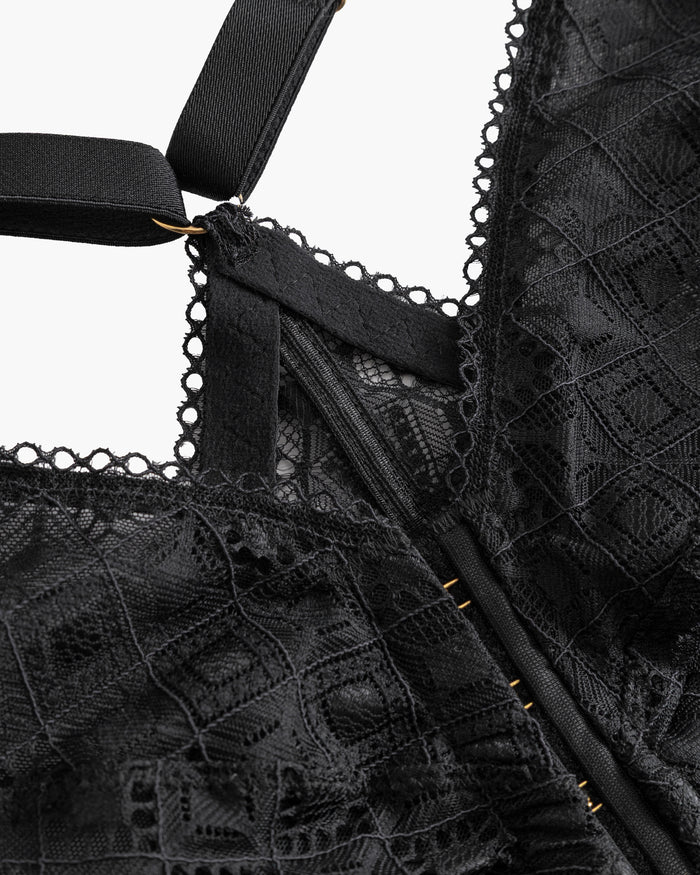 Black Bralette - Basilica Curvy Bralette