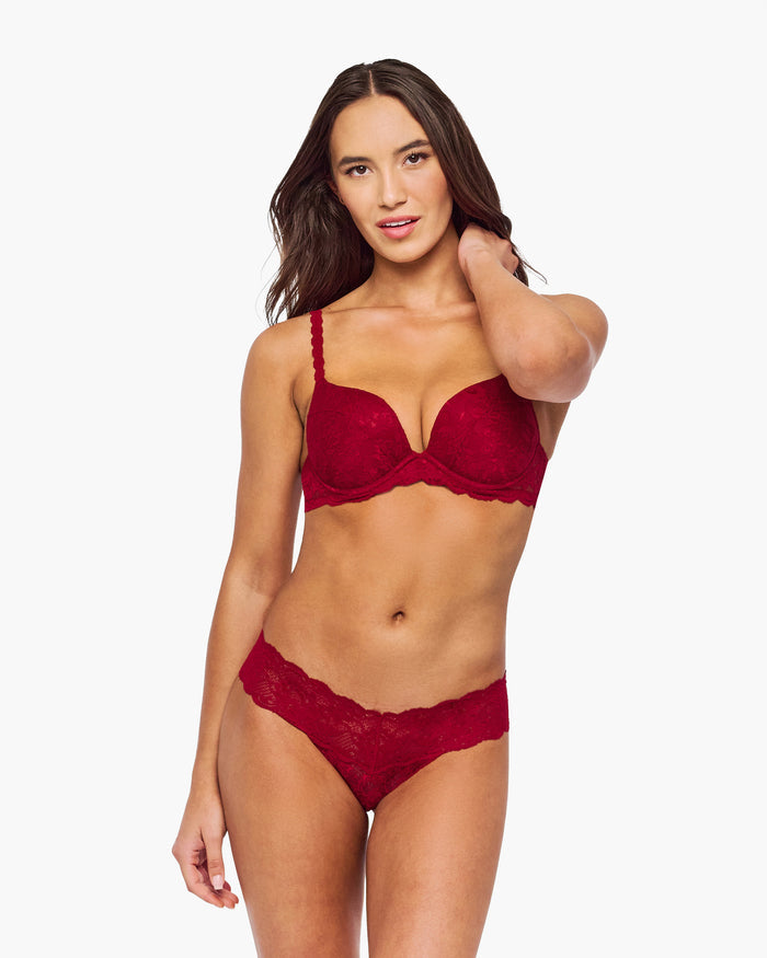 Red Thong - Never Say Never Cutie Low Rise Thong
