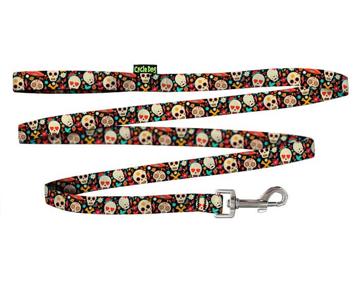 Cycle Dog - Small Ecoweave-Sugar Skulls Dog Leash - Dog.Dog.Cat.