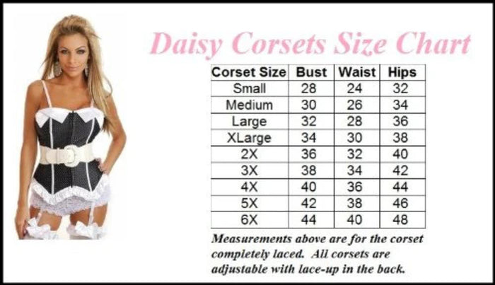 Daisy Corsets IS-D-22 Burlesque corset Size 3-4X. Reg.$68 - LINGERIE