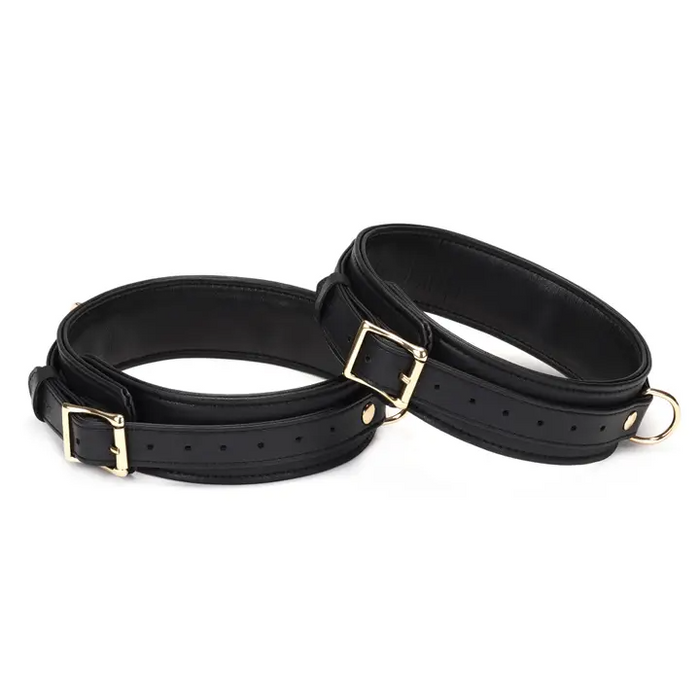 Dark Secret Leather Thigh Cuffs