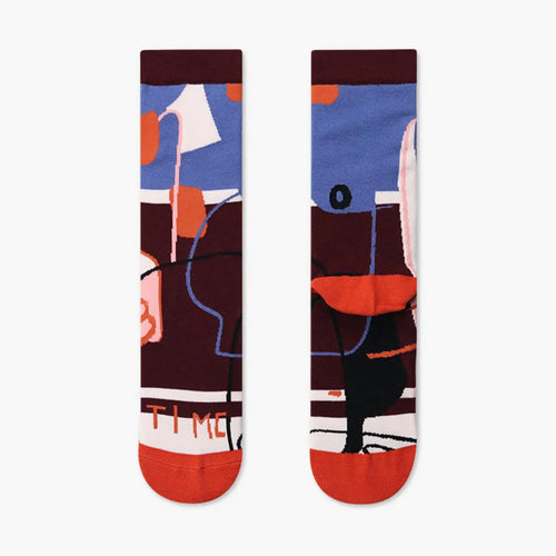 Women Designed Colorful Casual Comfortable Cotton Panic Maker Socks - Pantsnsox