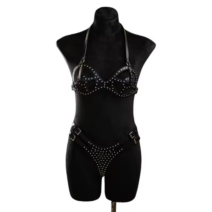 Diamant Vegan Leather Bra Harness