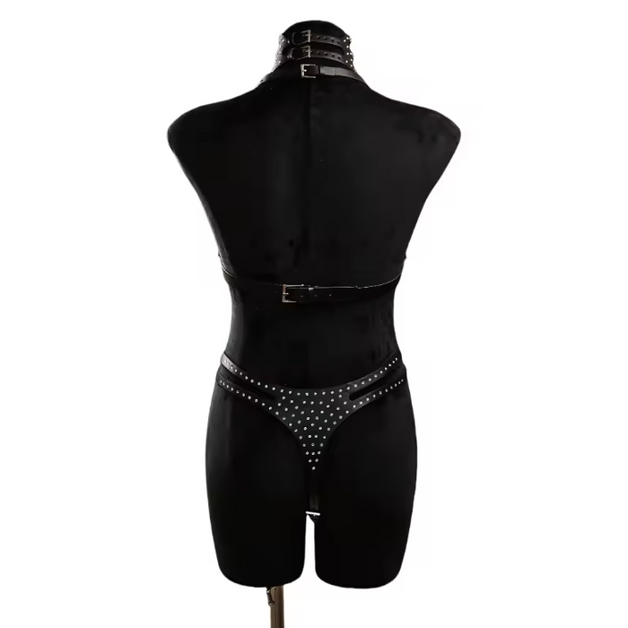 Diamant Vegan Leather Bra Harness
