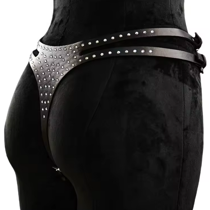 Diamant Vegan Leather Panty Harness