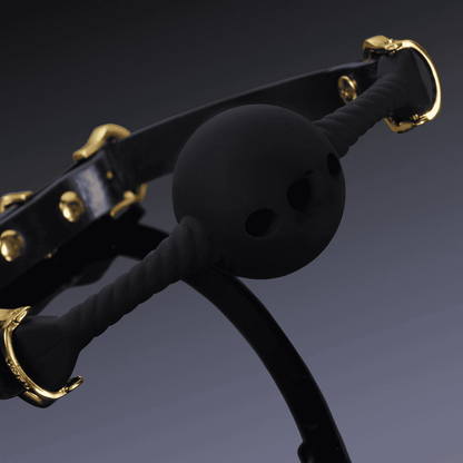 Discipline Breathable Mouth Gag with Heart