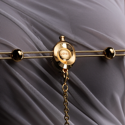 Double Bar Vibration Nipple Clamps With Clitoral Chain