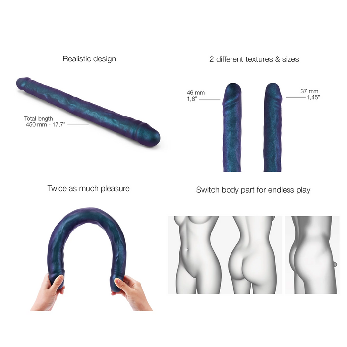 Double Dong Realistic Silicone Dildo