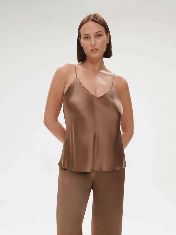 Dream Silk Cami Top Macchiato