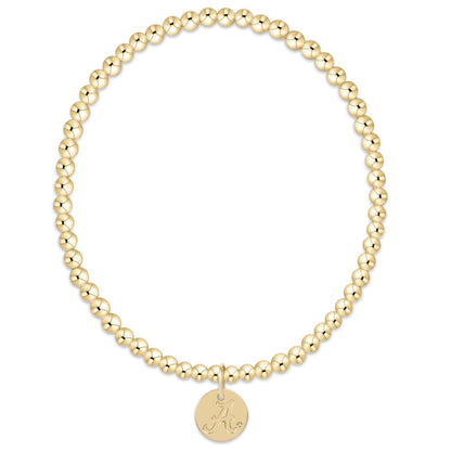 ecollegiate classic gold 3mm bracelet - alabama disc | enewton