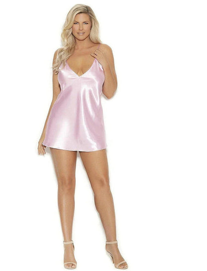 Elegant Charmeuse Chemise for Women - Adjustable V-Neck & Luxurious Style in 5 Colors Elegant Moments