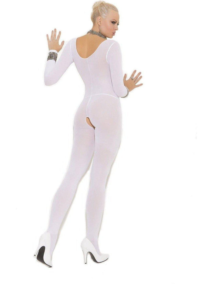 ELEGANT MOMENTS 1606, 1606Q Sensual Opaque Long Sleeve Bodystocking Elegant Moments