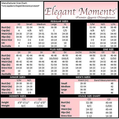 Elegant Moments Stretch Lace Teddy with Underwire Support, Thong Back & Custom Fit IS-Elegant Moments