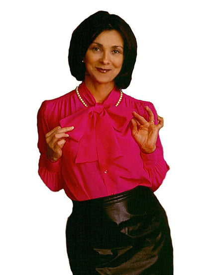 IS-SLIK-BLOUSE-CDC Pure Silk Crepe de chine Dress Blouse So Elegant, Reg $97 - Silk Blouse