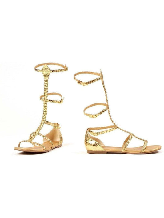Ellie Shoes 015-Cairo 0" Gladiator Sandals for Women - Stylish Gold Flat Sandals, Sizes 6-11 Ellie Shoes
