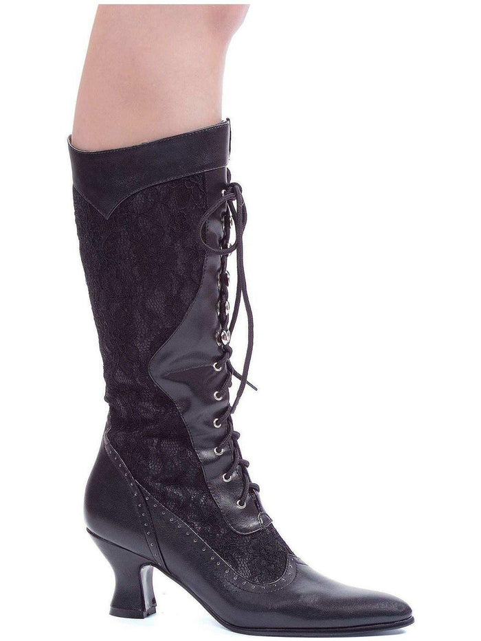 Ellie Shoes 253-Rebecca Black Lace Up Boots with 2.5" Heel for Women Ellie Shoes
