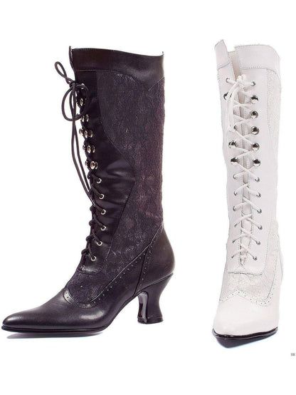Ellie Shoes 253-Rebecca Black Lace Up Boots with 2.5" Heel for Women Ellie Shoes