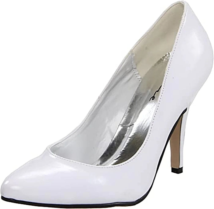 Ellie Shoes IS-8400 4" Heel B Width High Heel Pumps in Black, Red, White - Sizes 5 to 14 - "B" Width Pump