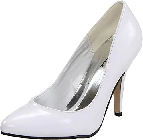 Ellie Shoes IS-8400 4" Heel B Width High Heel Pumps in Black, Red, White - Sizes 5 to 14 - "B" Width Pump