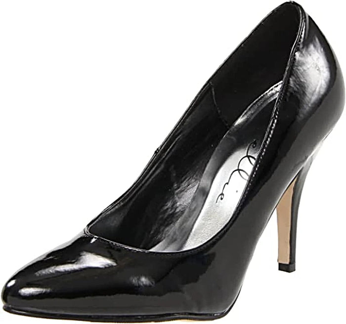 Ellie Shoes IS-8400 4" Heel B Width High Heel Pumps in Black, Red, White - Sizes 5 to 14 - "B" Width Pump