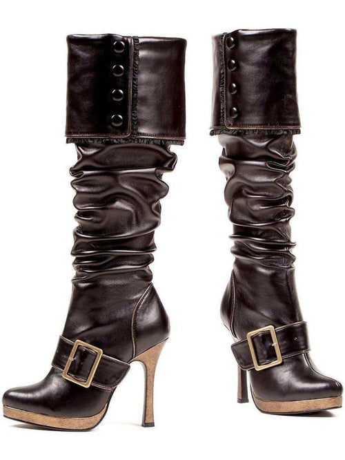Ellie Shoes 426-Grace 4" Heel Black Knee High Costume Boots for Women - Sizes 6-12 Ellie Shoes