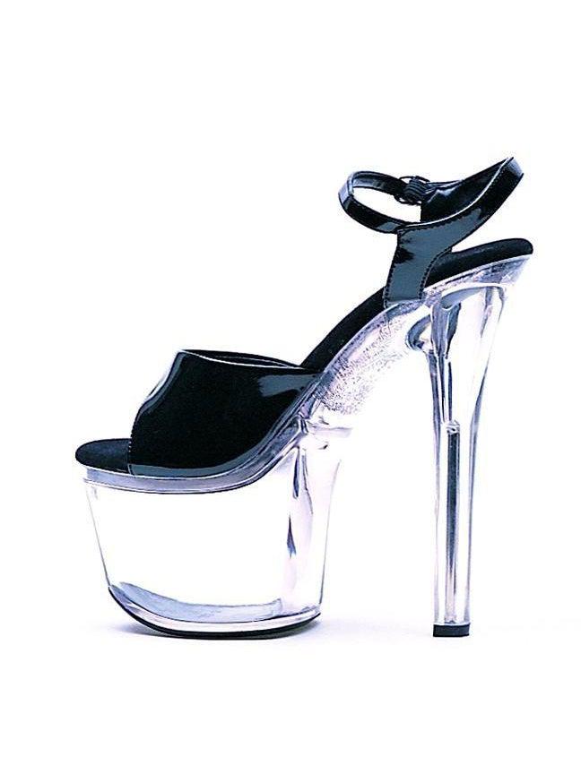 Ellie Shoes 711-Flirt 7" Heel Strappy Women’s Red Platform Sandals - Stylish & Comfortable Ellie Shoes