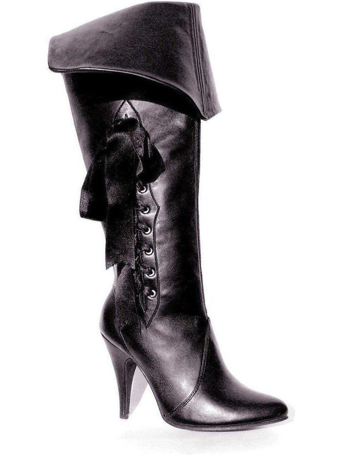 Ellie Shoes E-418-Pirate 4 Heel Pirate Boot  with 3 Ribbons Ellie Shoes