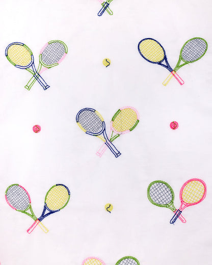 Embroidered Tennis Club - Rosie Set - Cloud - Printfresh