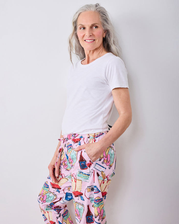 Emotional Baggage - PJ Pants - Happy Place Pink