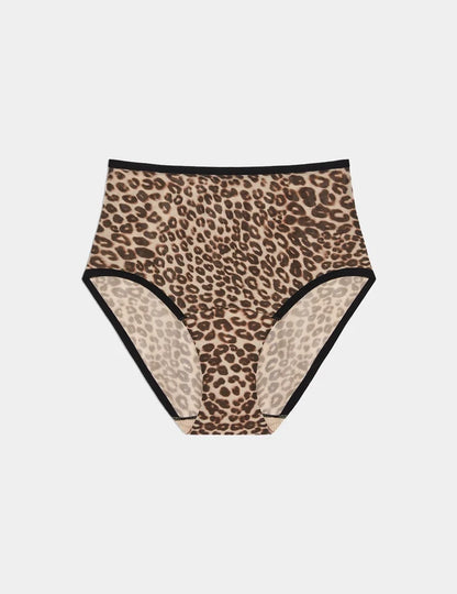 | Essential Full Mesh High Rise shown front-facing against a light gray background | Cheetah Print