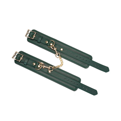 Evergreen Leather Anklecuffs