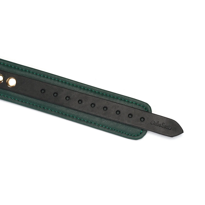 Evergreen Leather Collar with Leash