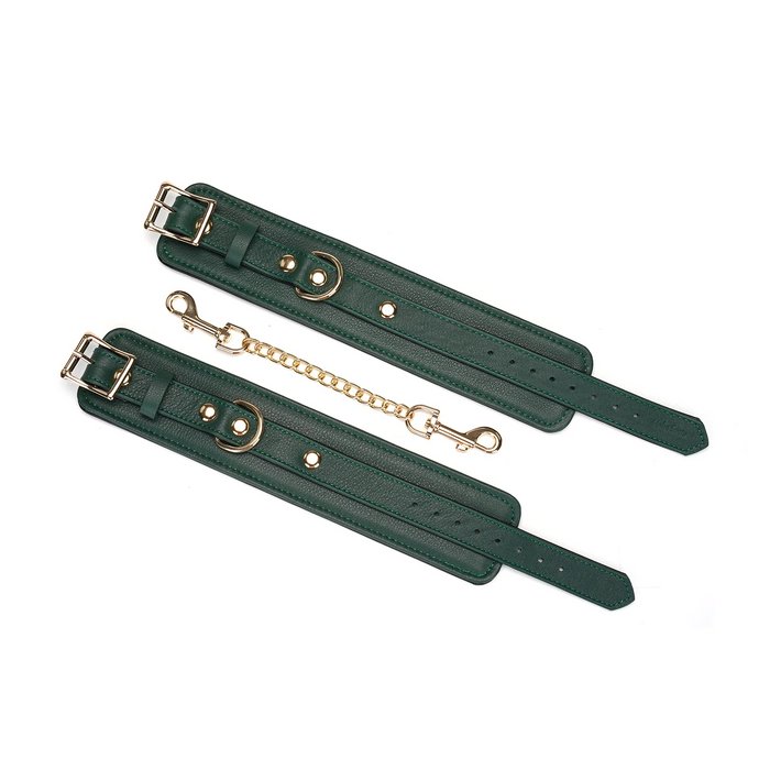 Evergreen Leather Handcuffs