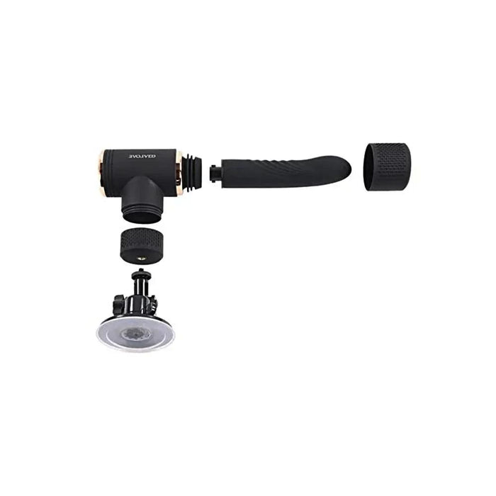 Evolved Too Hot to Handle Thrusting Sex Machine - 7 Speed Vibration, Heating Function, Hands-Free Play Eldorado