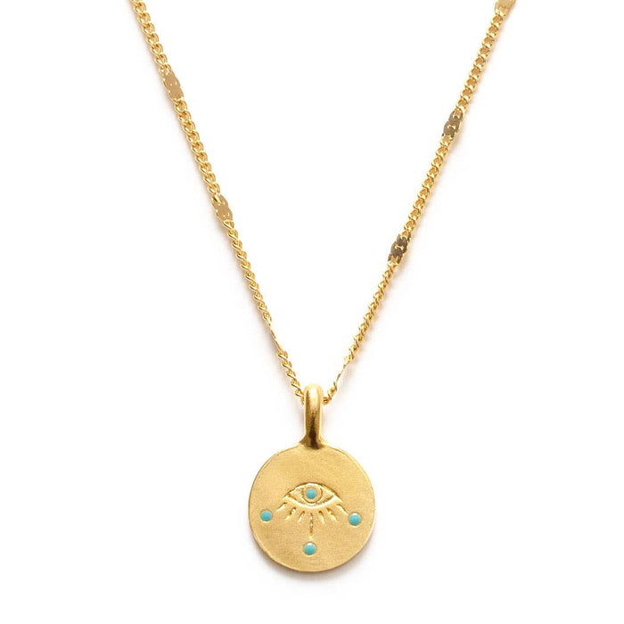 Eye of Protection Necklace - Turquoise