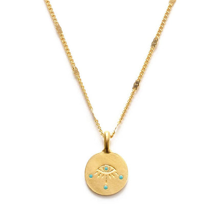 Eye of Protection Necklace - Turquoise