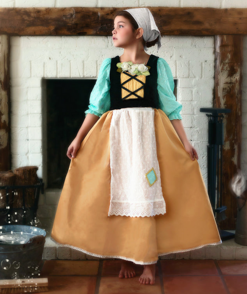 FAIR MAIDEN DRESS & HEAD SCARF SET