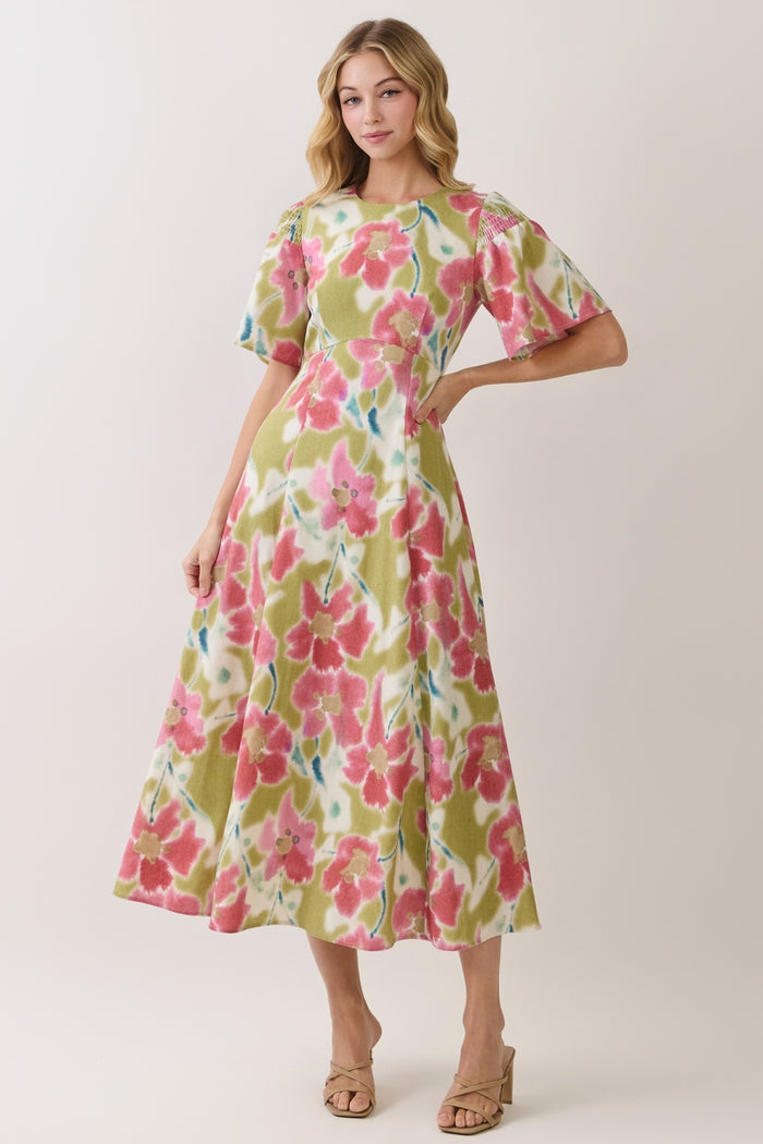 Fall in Love Floral Dress