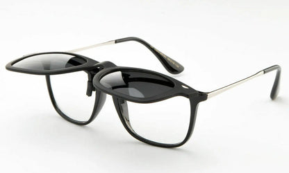 Fashion Retro Polarized Clip-On Flip-Up Sunglasses - UV400 Protection Unisex Pantsnsox