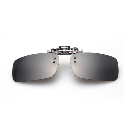 Fashion Retro Polarized Clip On flap up Sunglasses UV 400 Protection Mens Womens - Pantsnsox