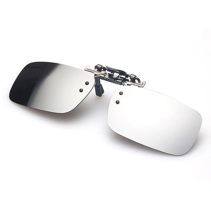 Fashion Retro Polarized Clip On flap up Sunglasses UV 400 Protection Mens Womens - Pantsnsox