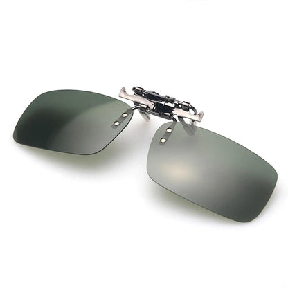 Fashion Retro Polarized Clip On Flip up Sunglasses UV 400 Protection Mens Womens Pantsnsox