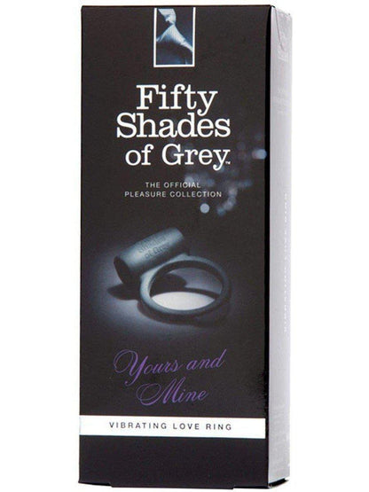 Fifty Shades of Grey Yours and Mine Vibrating Cock Ring - Waterproof, Silicone, Clitoral Stimulation Eldorado