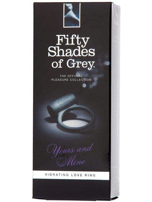 Fifty Shades of Grey Yours and Mine Vibrating Cock Ring - Waterproof, Silicone, Clitoral Stimulation Eldorado