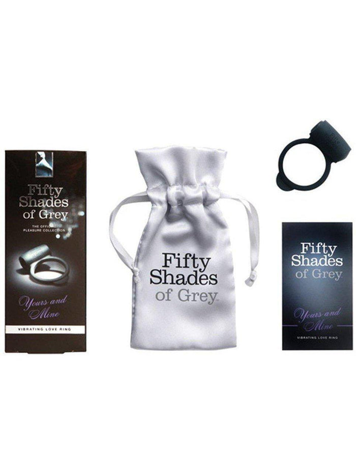 Fifty Shades of Grey Yours and Mine Vibrating Cock Ring - Waterproof, Silicone, Clitoral Stimulation Eldorado