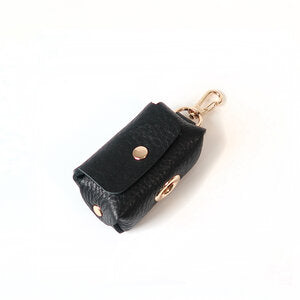 Fine Doggy Leather Poop Bag Holder - Dog.Dog.Cat.