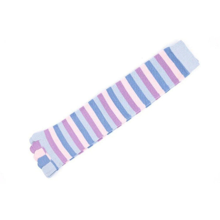 2 Pairs Five Finger Ladies Knee High Toe Socks Rainbow Size 2-8 Womens AU Stock Pantsnsox