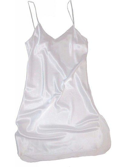 Flirty Lingerie Chemise In Satin, Adjustable Straps, Sizes S-XL, Elegant Handcrafted Quality Satin Boutique