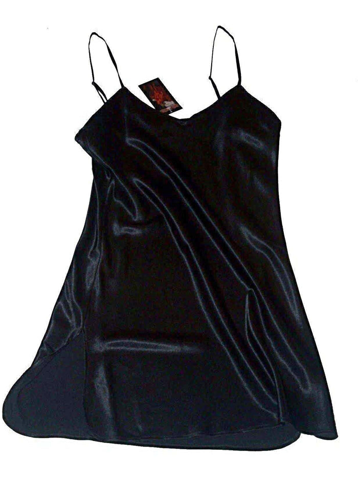 Flirty Lingerie Chemise In Satin, Adjustable Straps, Sizes S-XL, Elegant Handcrafted Quality Satin Boutique